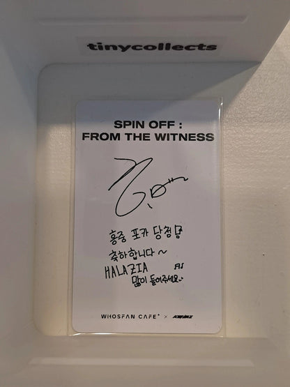 Hongjoong Kiosk Photocard Whosfan cafe Spin Off Witness ATEEZ