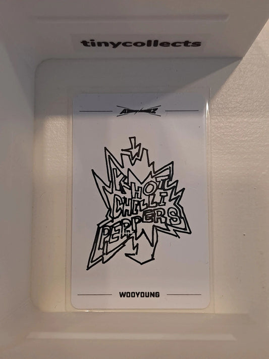 Wooyoung Kiosk Photocard Everline Pop-up Outlaw ATEEZ