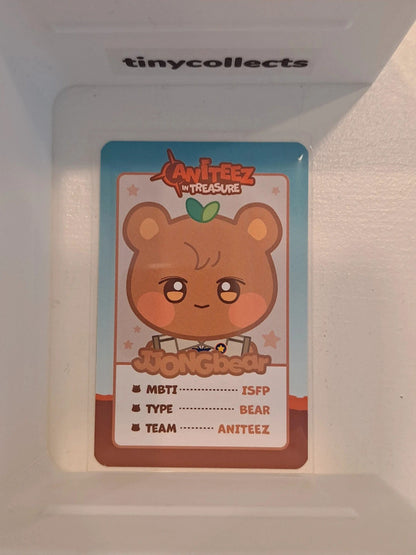 JJONGbear trading card 8 Aniteez in Treasure ATEEZ