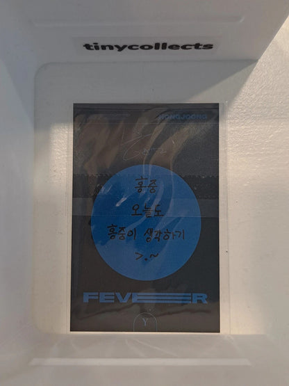 Hongjoong YGlobal holo pob ZERO: Fever part 2 ATEEZ