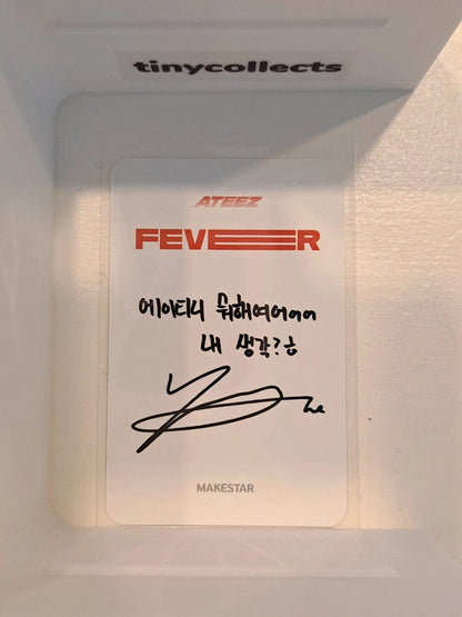 Wooyoung Makestar 2.0 regular ver. pob Fever part 2 ATEEZ