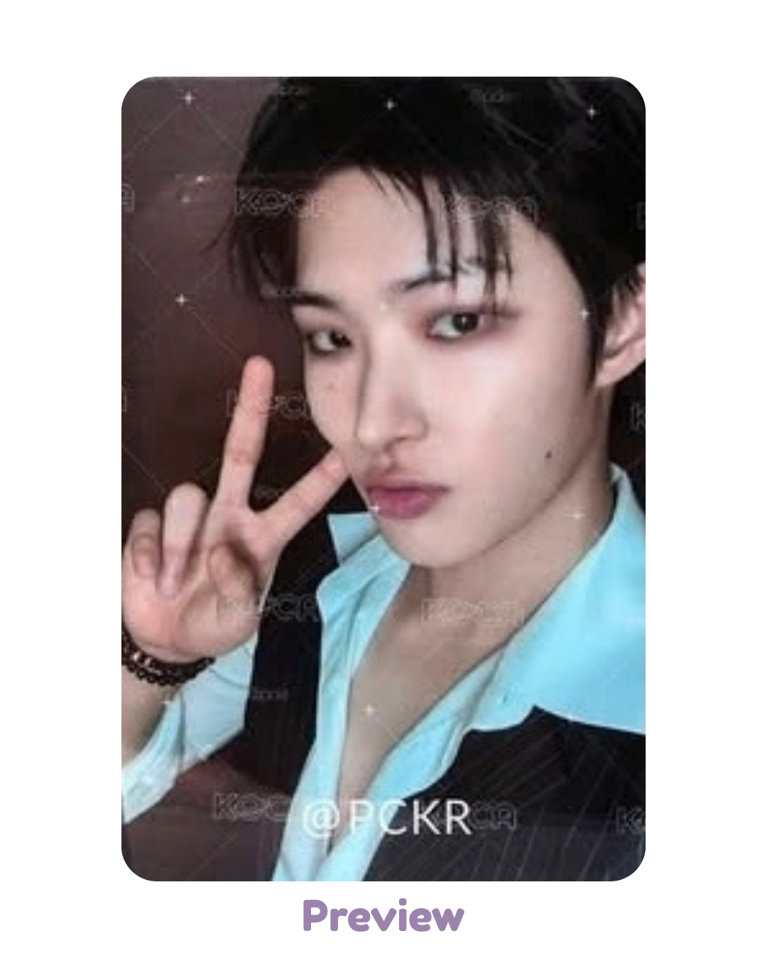 Mingi 50k offline ver. Purchase Benefit Blue Drift 8th Anniversary Exhibition ATEEZ