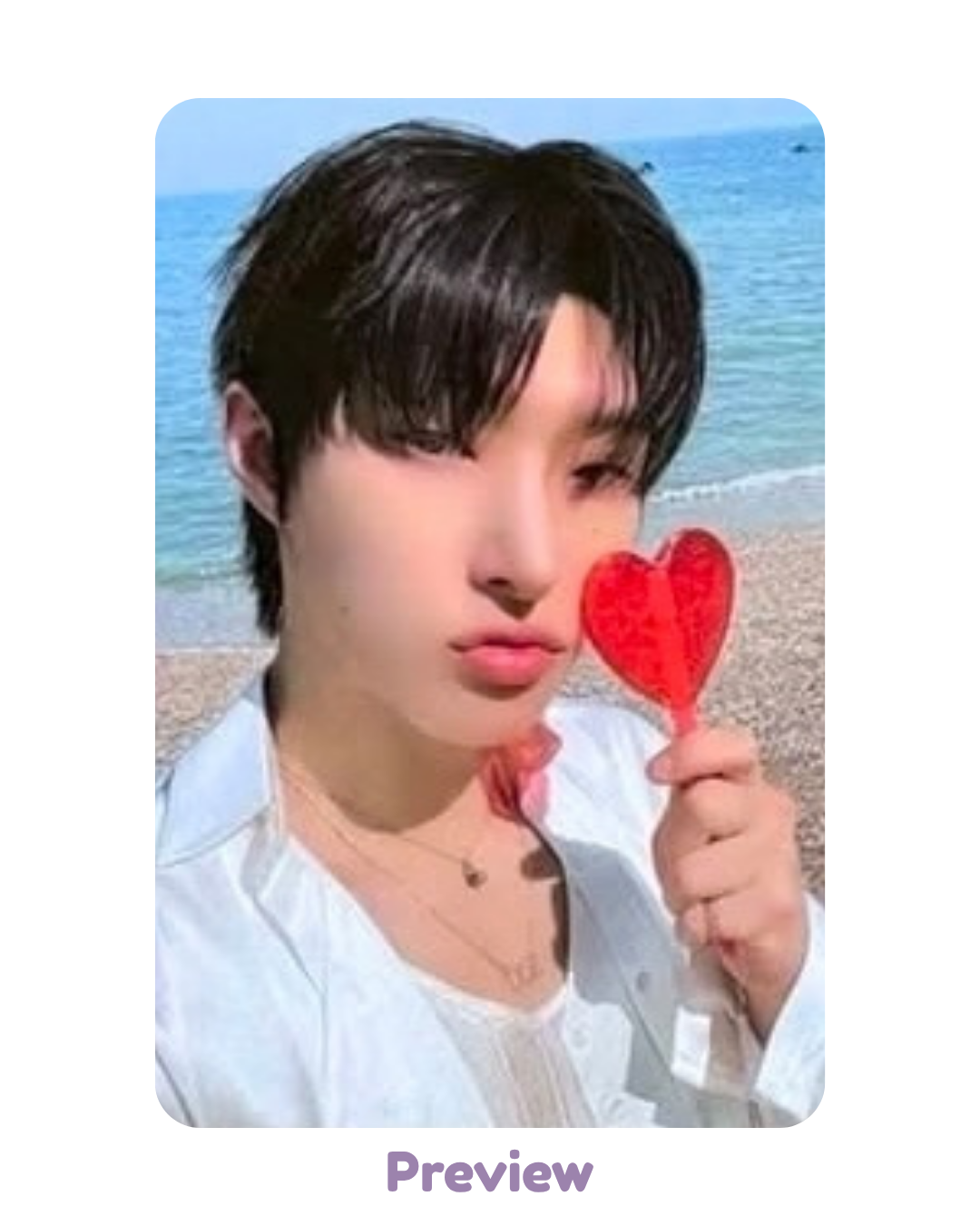 Mingi Welcome Kit Photocard ver. Entree Benefit Blue Drift 8th Anniversary Exhibition ATEEZ