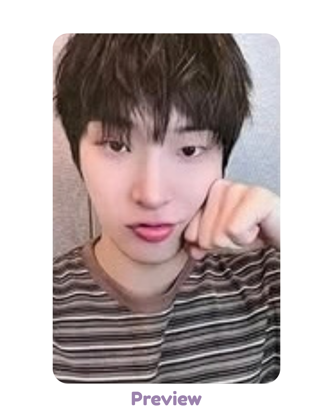 Mingi SNS+80K Lucky Draw ver. Photocard Purchase Benefit Blue Drift 8th Anniversary Exhibition ATEEZ
