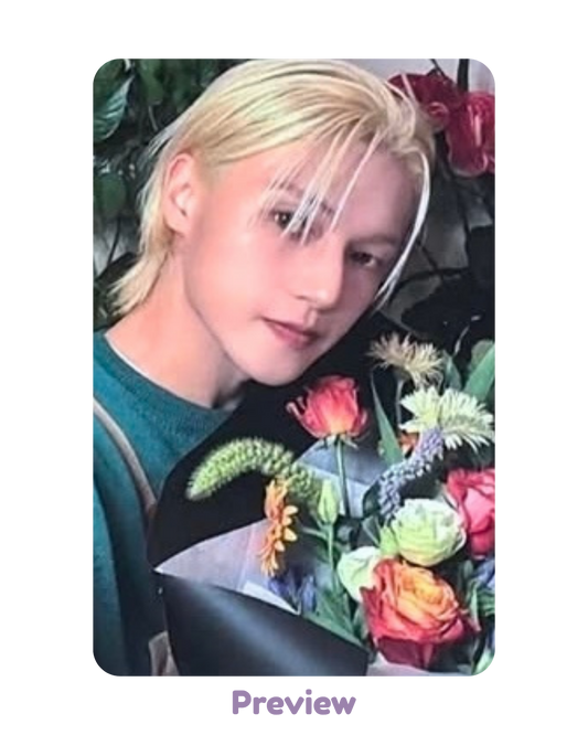 Wooyoung Fromm 4.0 Flower Cafe ver. Fansign Benefit Golden Hour part 5 ATEEZ