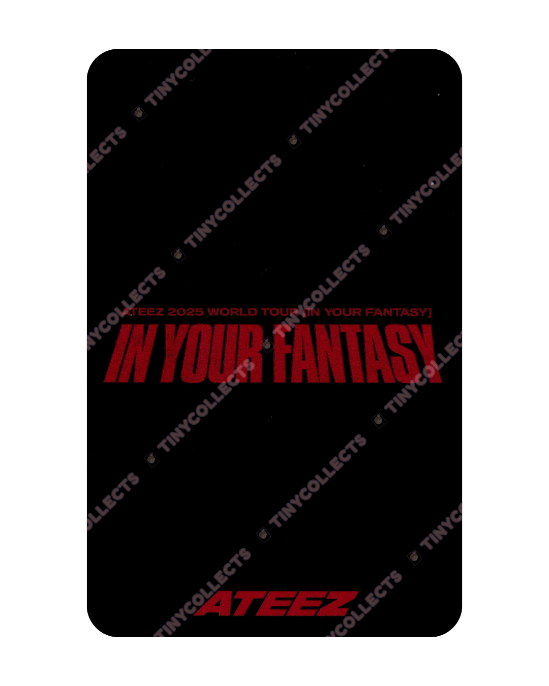Hongjoong IYF Tour Japan Trading Card ver. 1 merch ATEEZ
