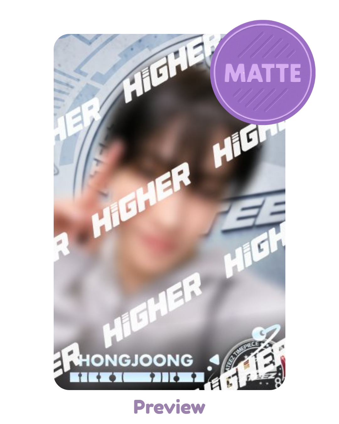 Hongjoong Higher Timepiece NASA selfie SPACE ver. Matte Golden Hour part 4 ATEEZ