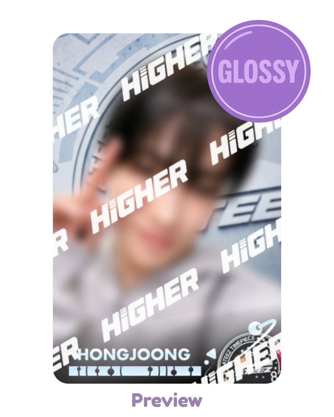 Hongjoong Higher Timepiece NASA selfie SPACE ver. Glossy Golden Hour part 4 ATEEZ