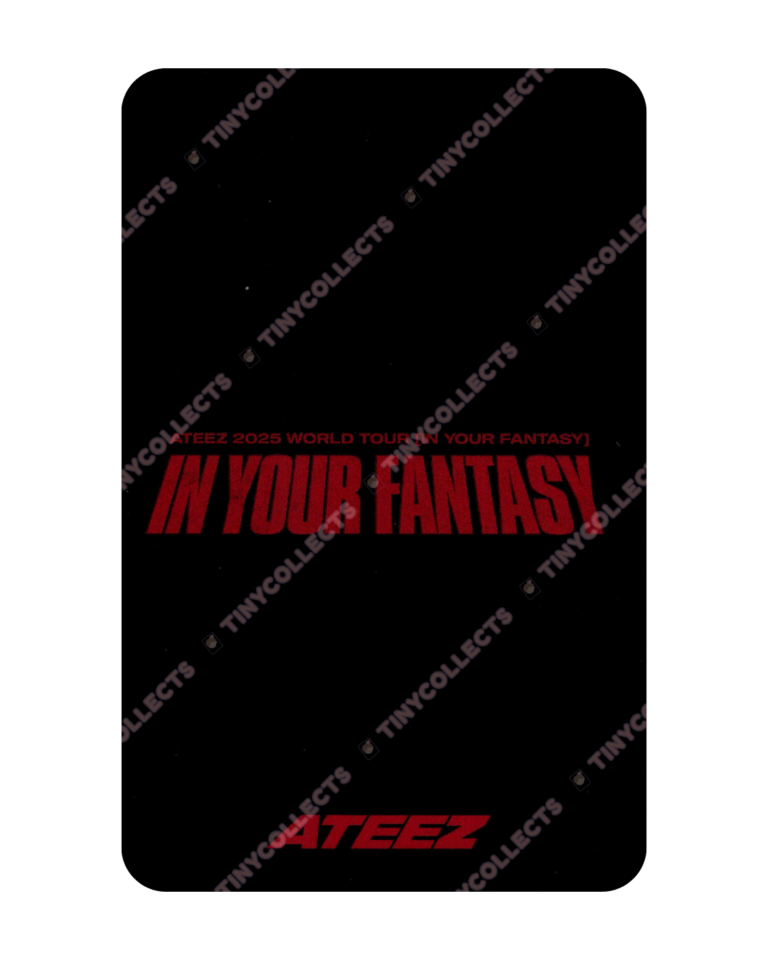 San IYF Tour Japan Trading Card ver. 2 merch ATEEZ