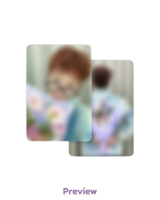 Hongjoong Toktoq 1.2 Bouquet ver. POB double-sided Golden Hour part 5 ATEEZ
