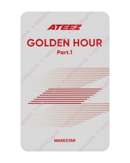 Yeosang Makestar 3.0 Bunny Ears Headband ver. fansign benefit Golden Hour Part 1 ATEEZ