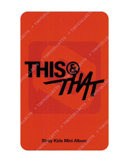 Changbin album incl. Fans pc ver. This & That Stray Kids