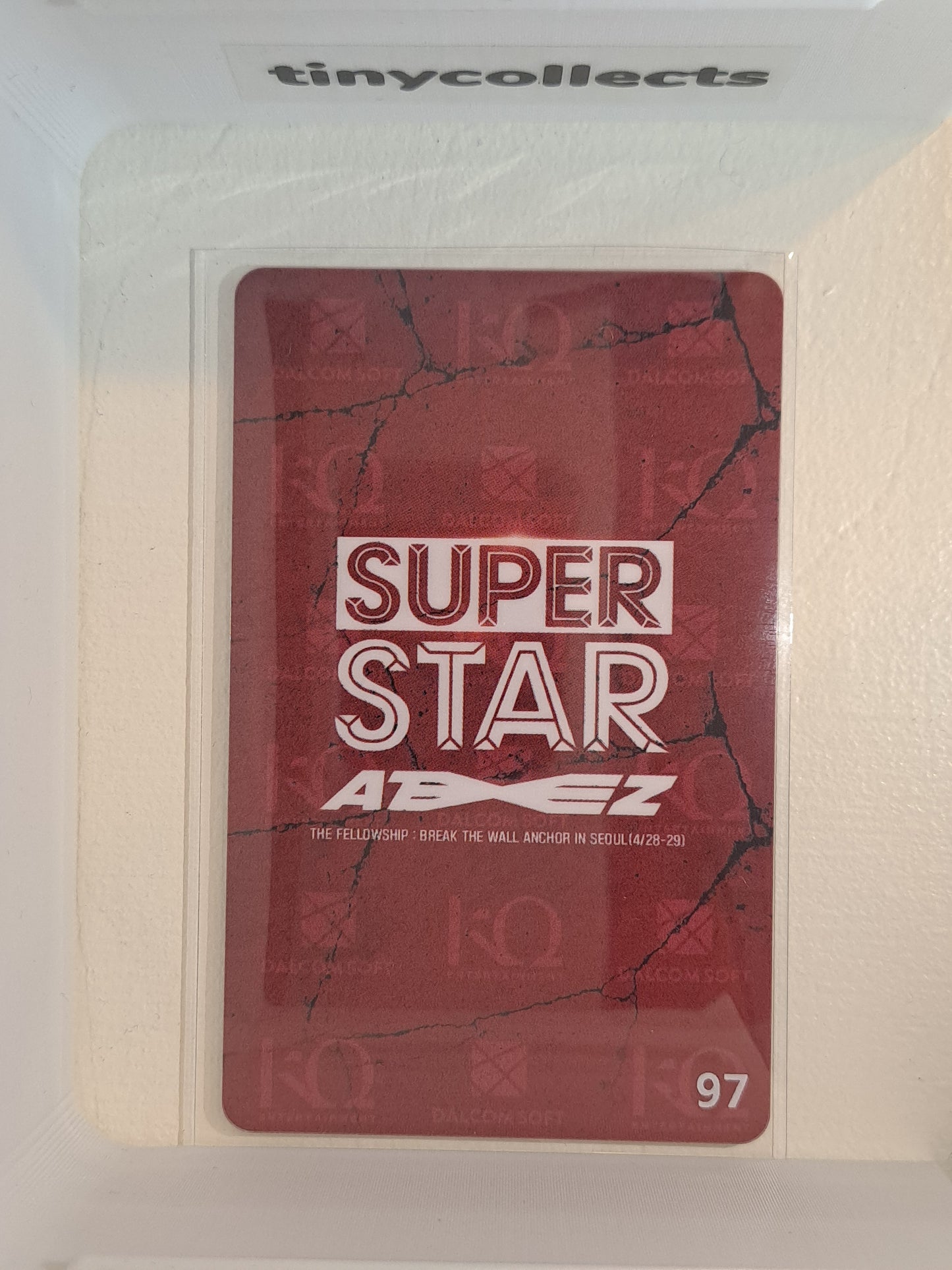 Hongjoong Superstar ATEEZ booth pc Break the Wall Anchor in Seoul tour ATEEZ