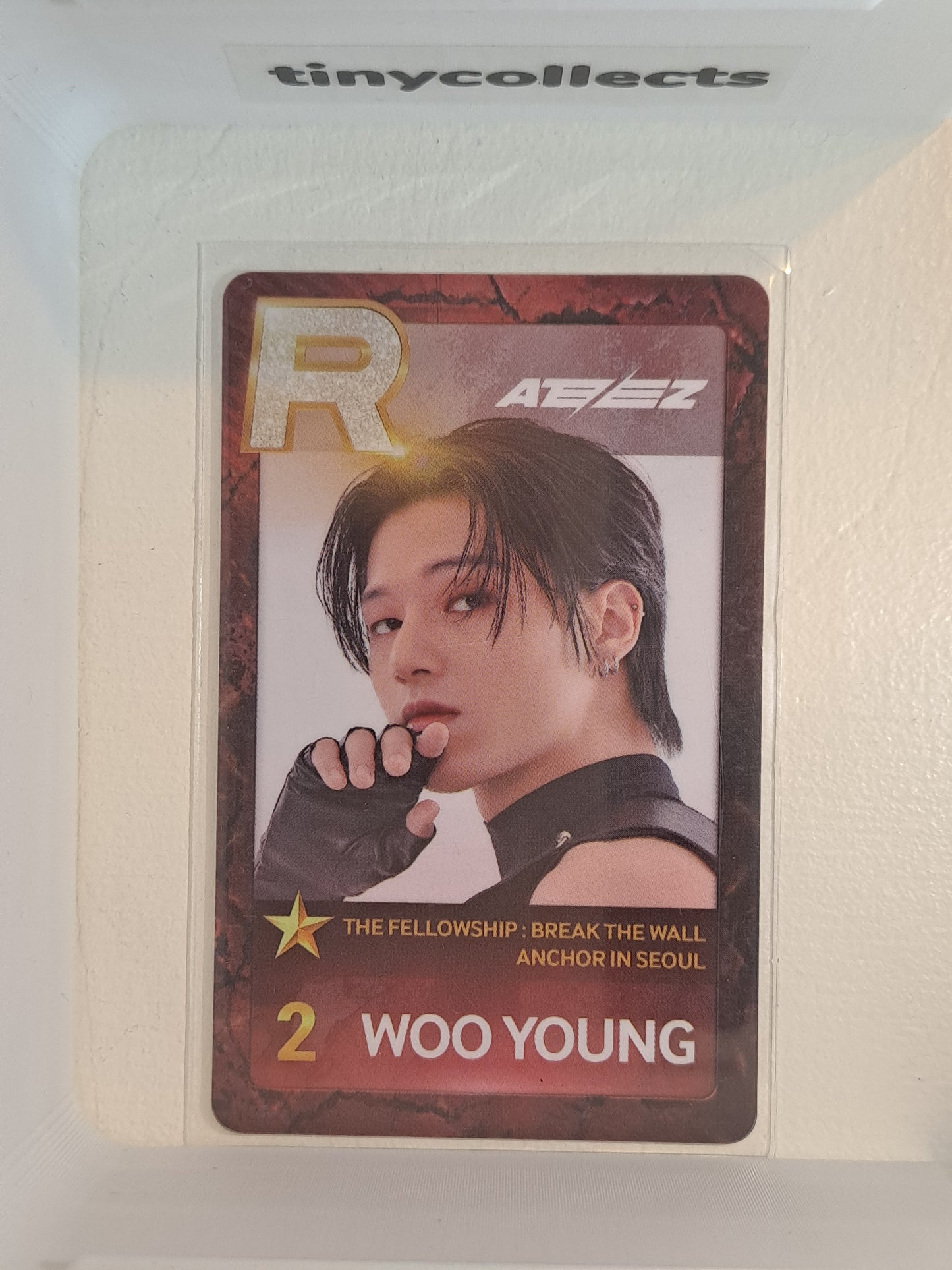 Wooyoung Superstar ATEEZ booth pc Break the Wall Anchor in Seoul tour ATEEZ