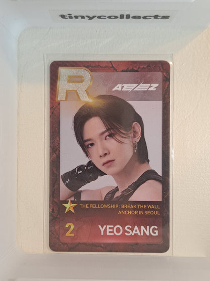 Yeosang Superstar ATEEZ booth pc Break the Wall Anchor in Seoul tour ATEEZ