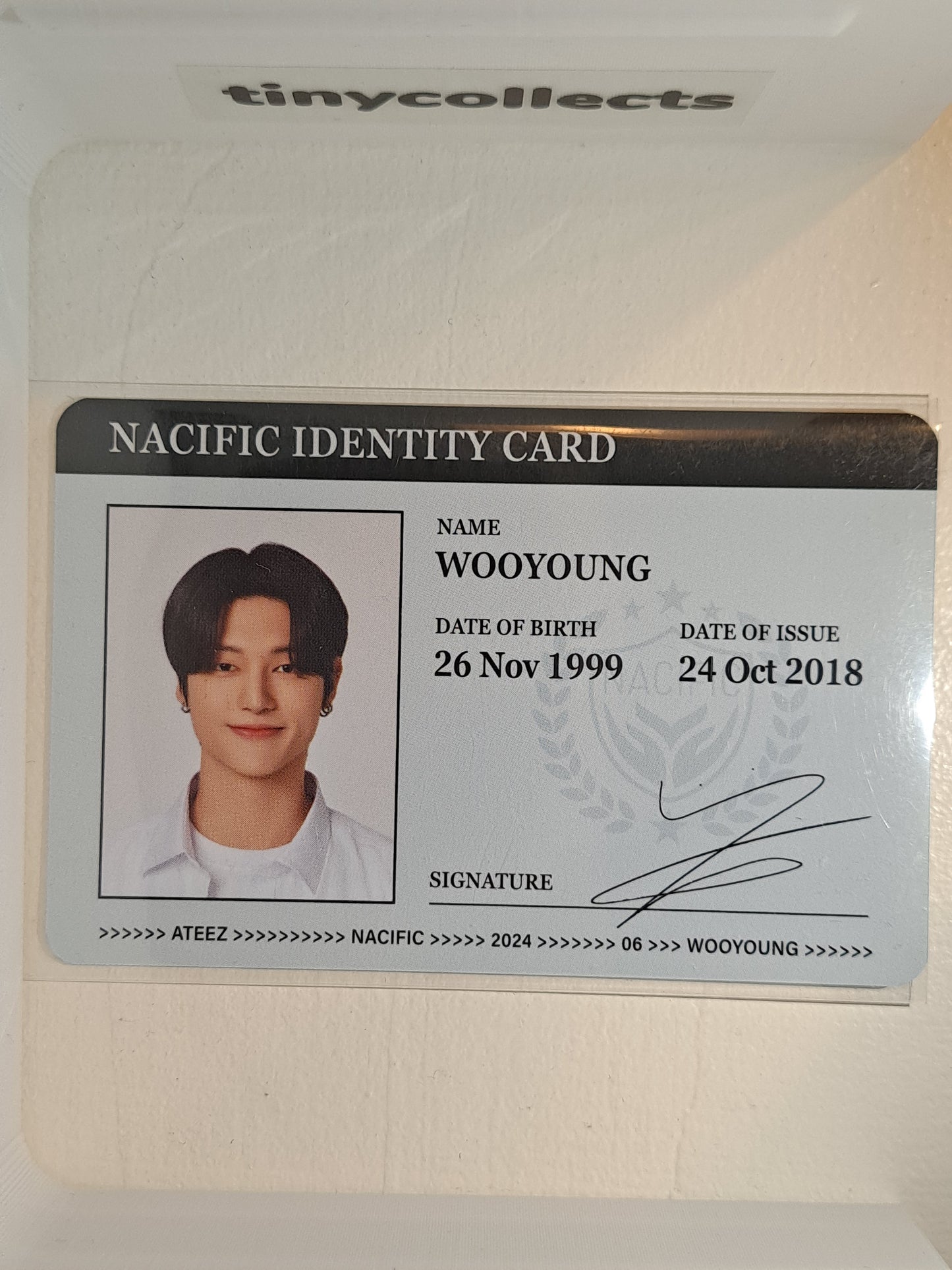 Wooyoung round 6 Dear Youth Nacific X ATEEZ collab