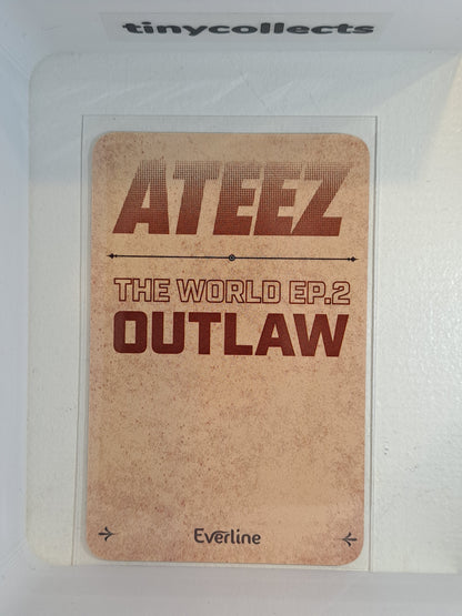 Yunho Everline pop-up Stamp Rally Outlaw ATEEZ