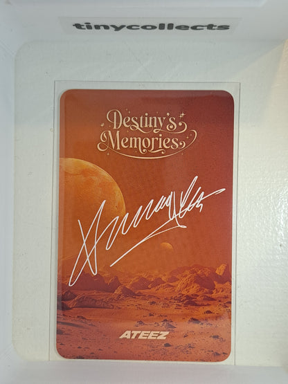 Yeosang Trading Card 1 Destiny's Memories ATEEZ