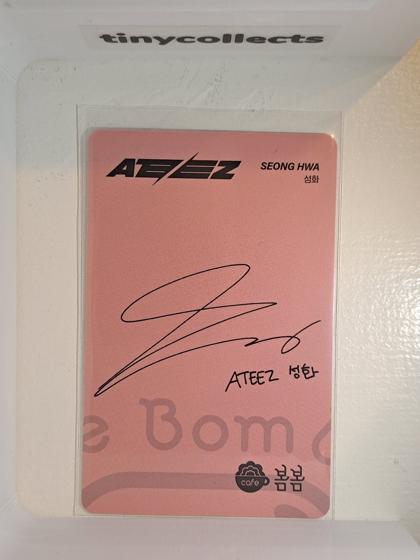 Seonghwa Cafe BomBom collab benefit ATEEZ