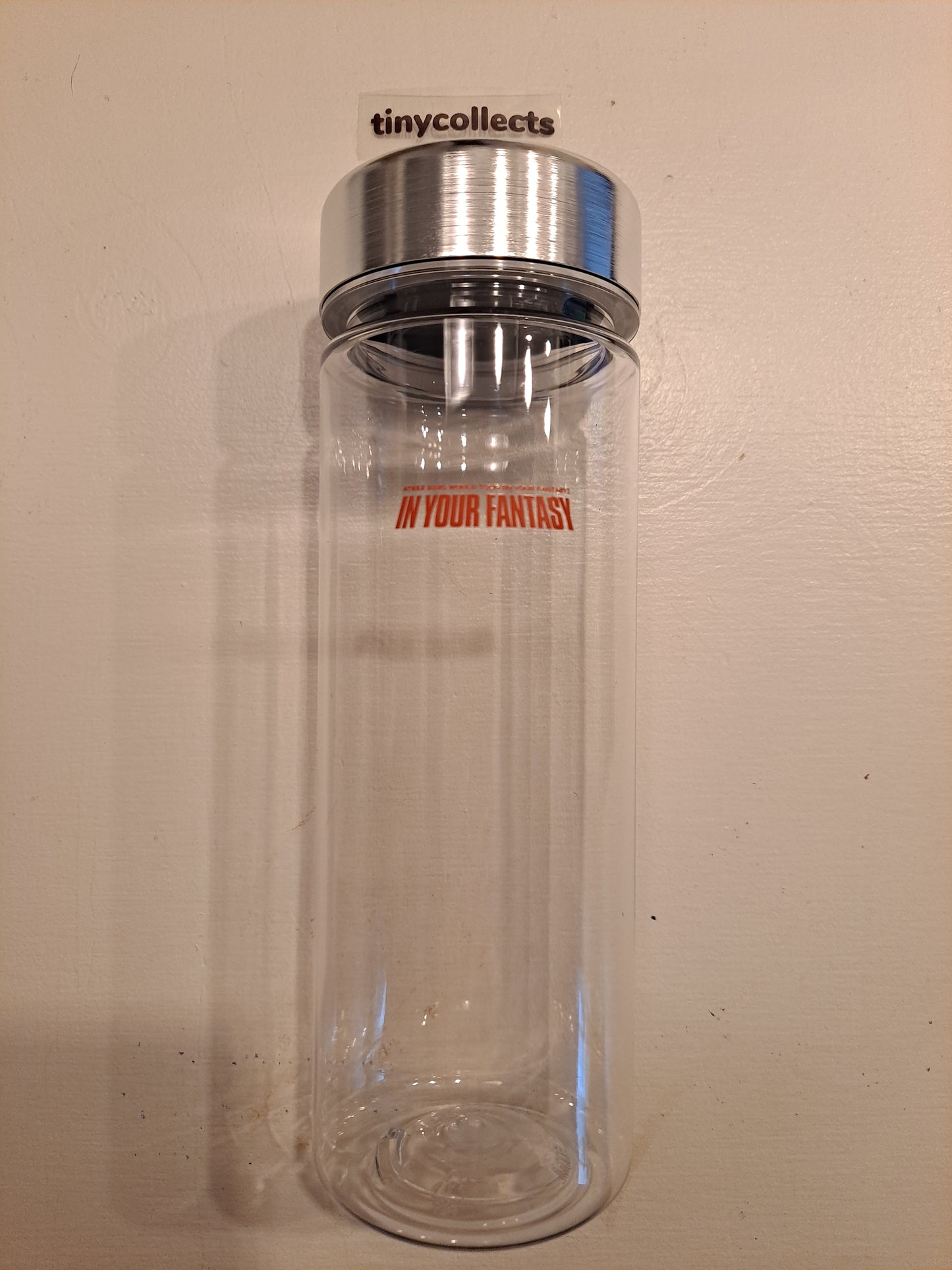 Water bottle soundcheck benefit In Your Fantasy tour Incheon