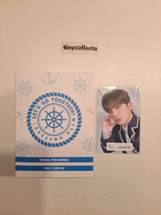 Jongho Tin Travel Candle pc + merch Aniteez in Illusion ATEEZ