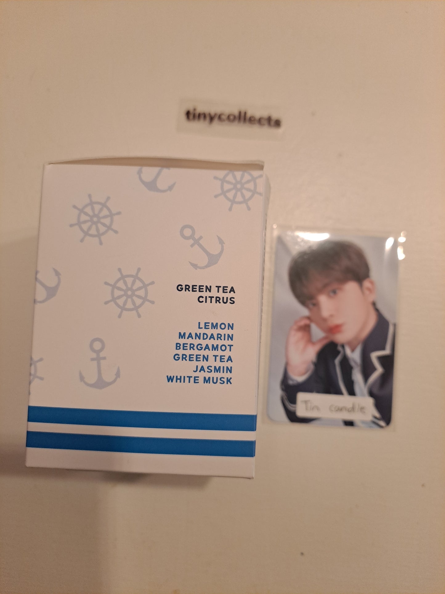 Jongho Tin Travel Candle pc + merch Aniteez in Illusion ATEEZ
