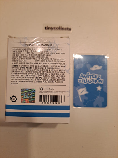 Jongho Tin Travel Candle pc + merch Aniteez in Illusion ATEEZ