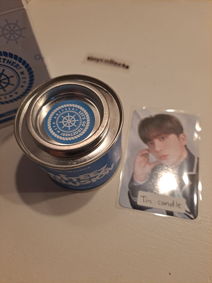 Jongho Tin Travel Candle pc + merch Aniteez in Illusion ATEEZ