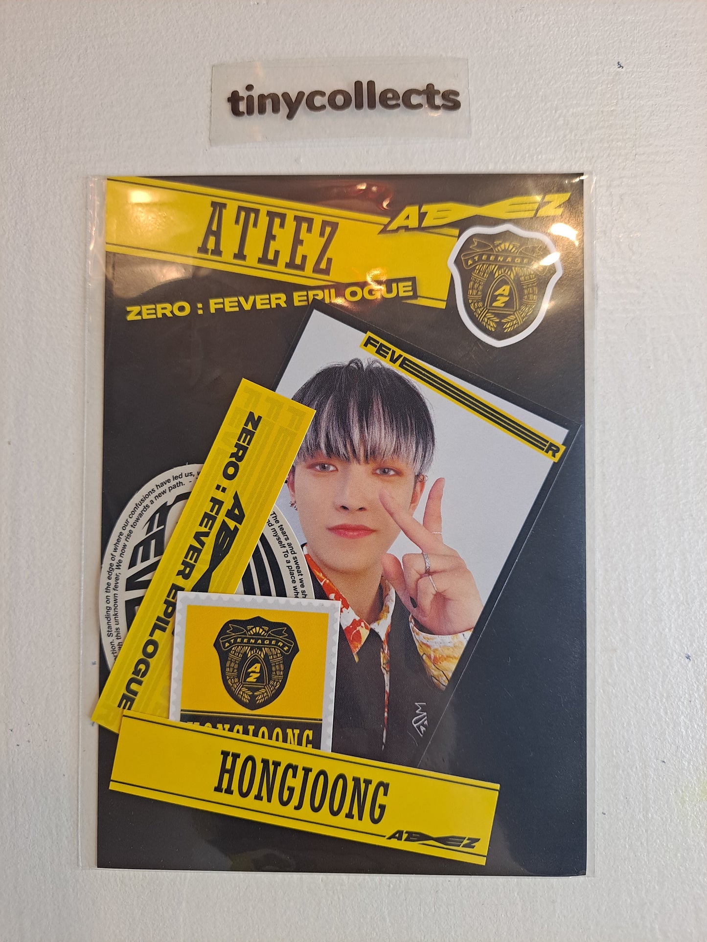 Hongjoong Japan FC limited benefit sticker Z ver. ZERO: Fever Epilogue ATEEZ