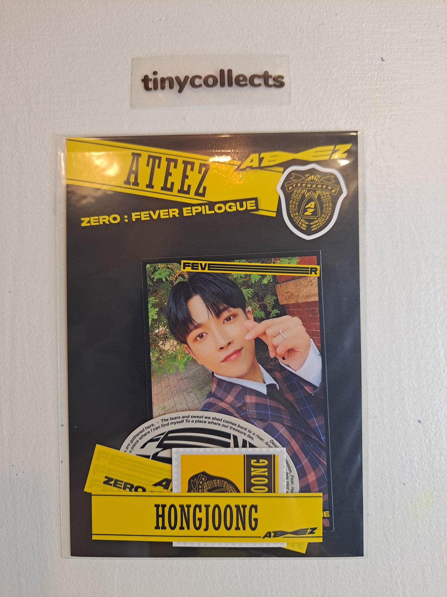 Hongjoong Japan FC limited benefit sticker A ver. ZERO: Fever Epilogue ATEEZ