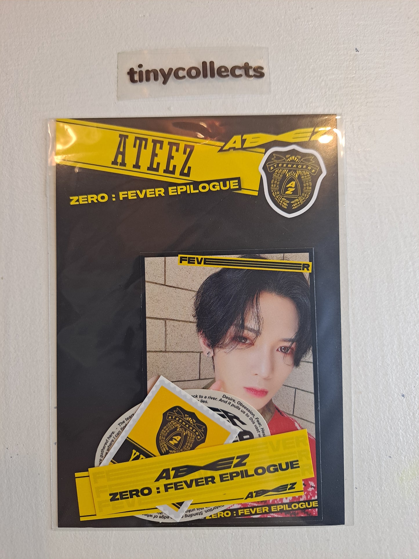 Yeosang Japan FC limited benefit sticker A ver. ZERO: Fever Epilogue ATEEZ