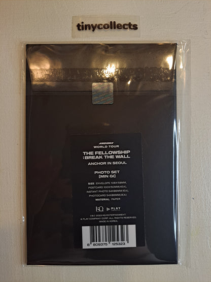 Mingi Photo Set Break The Wall - Anchor tour merch ATEEZ