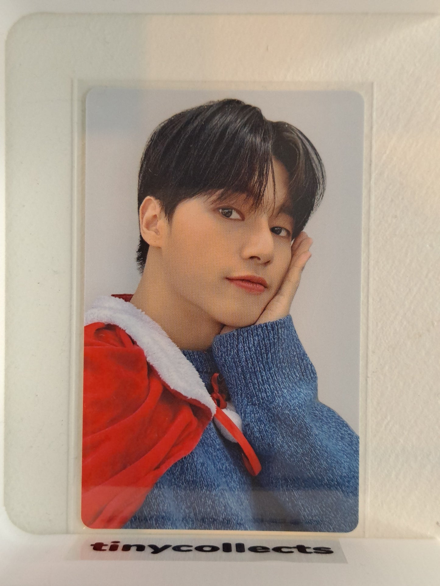 Wooyoung Christmas 2023 photocard KAURA WORLD X ATEEZ