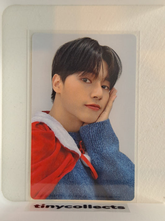 Wooyoung Christmas 2023 photocard KAURA WORLD X ATEEZ