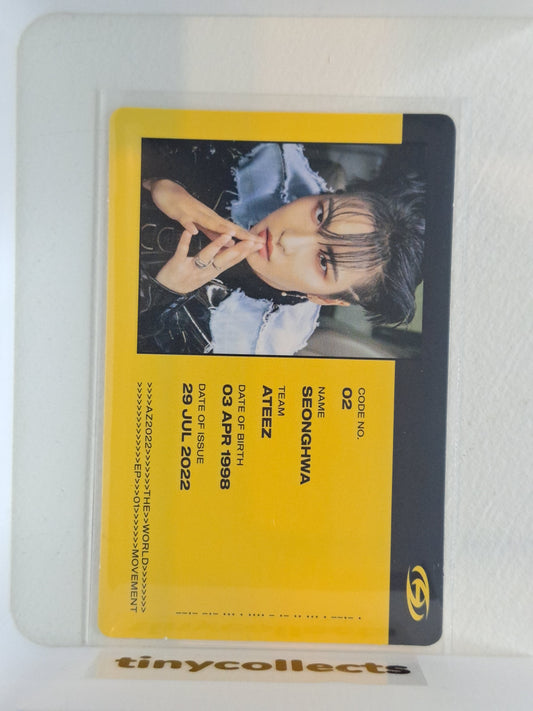 Seonghwa Album incl. D ver. ID card The World Ep.1: Movement