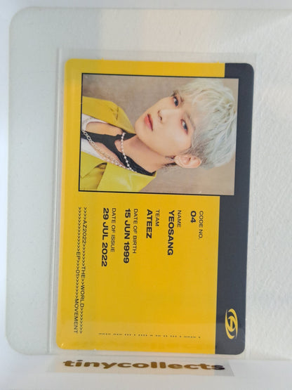 Yeosang Album incl. D ver. ID card The World Ep.1: Movement