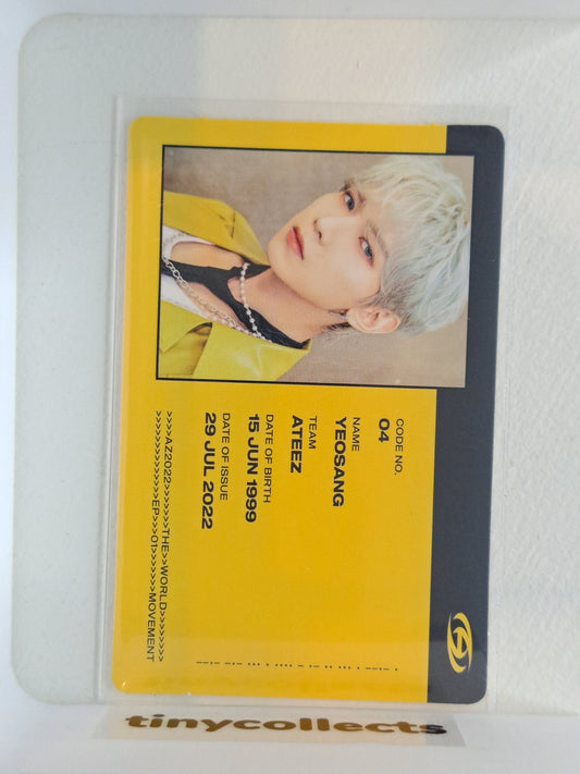Yeosang Album incl. D ver. ID card The World Ep.1: Movement