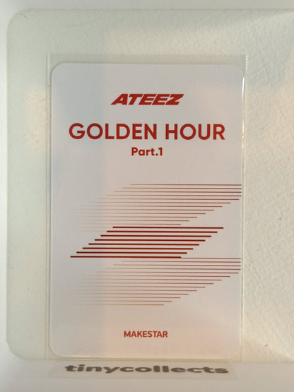 Yunho Makestar 3.0 pob Golden Hour Part 1 ATEEZ