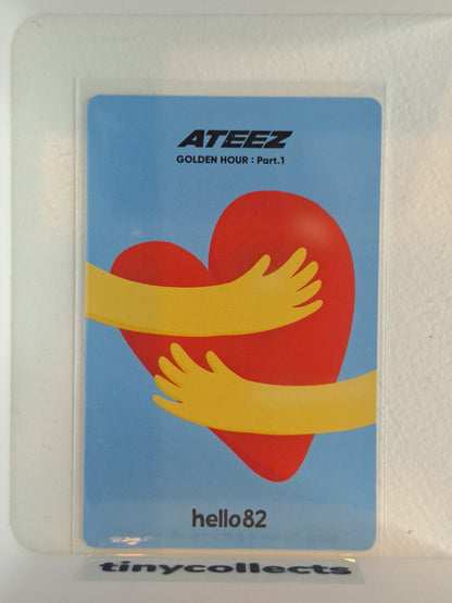 Yunho Hello82 incl. Hug ver. Golden Hour Part 1 ATEEZ