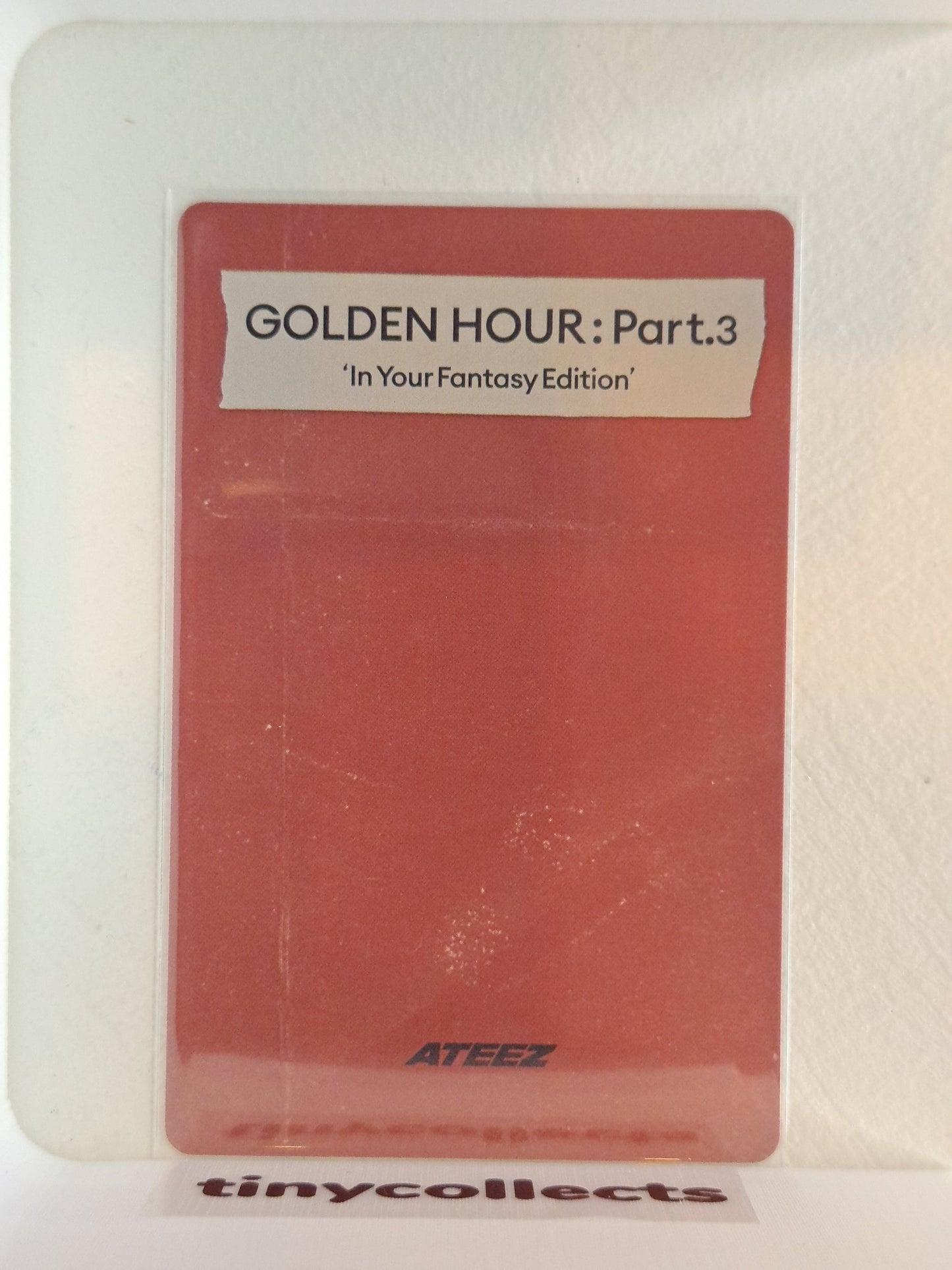 Wooyoung IYF limited incl. Photocard ver. 2 Golden Hour part 3 ATEEZ