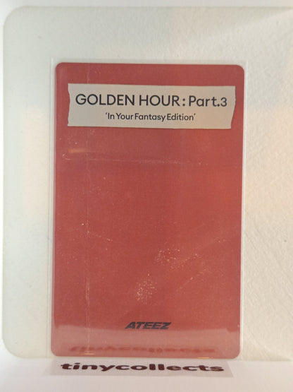 Wooyoung IYF limited incl. Photocard ver. 2 Golden Hour part 3 ATEEZ
