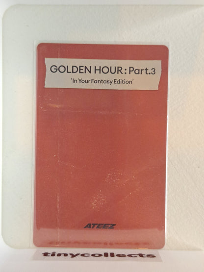 Jongho IYF limited incl. Photocard ver. 2 Golden Hour part 3 ATEEZ