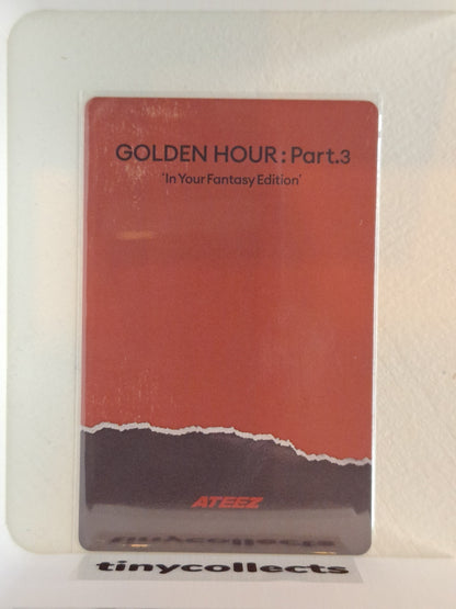 Hongjoong IYF limited incl. Photocard ver. 3 Golden Hour part 3 ATEEZ