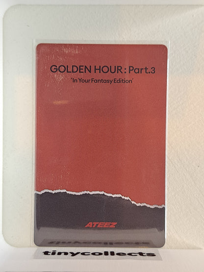 Seonghwa IYF limited incl. Photocard ver. 3 Golden Hour part 3 ATEEZ