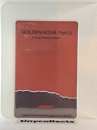 San IYF limited incl. Photocard ver. 3 Golden Hour part 3 ATEEZ