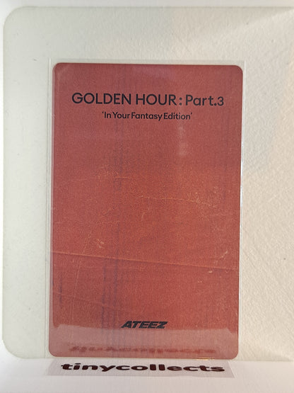 Wooyoung IYF limited incl. Photocard ver. 4 Golden Hour part 3 ATEEZ