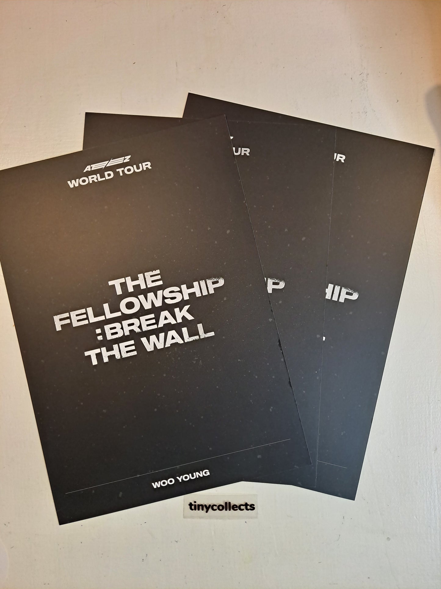 Wooyoung Poster set The Fellowship: Break the Wall Tour MD ATEEZ