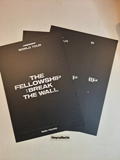 Wooyoung Poster set The Fellowship: Break the Wall Tour MD ATEEZ