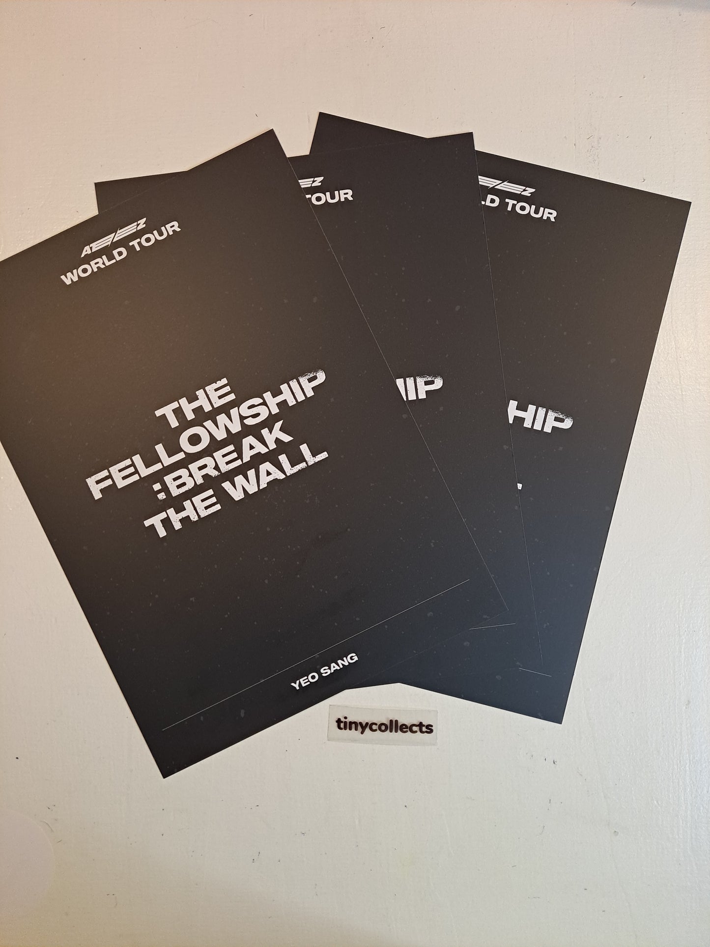 Yeosang Poster set The Fellowship: Break the Wall Tour MD ATEEZ
