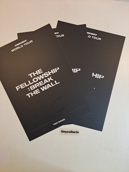 Yeosang Poster set The Fellowship: Break the Wall Tour MD ATEEZ